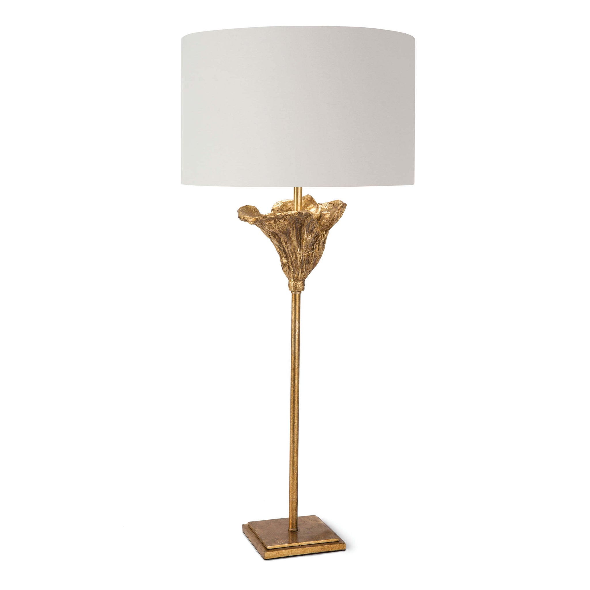 antique gold leaf table lamp