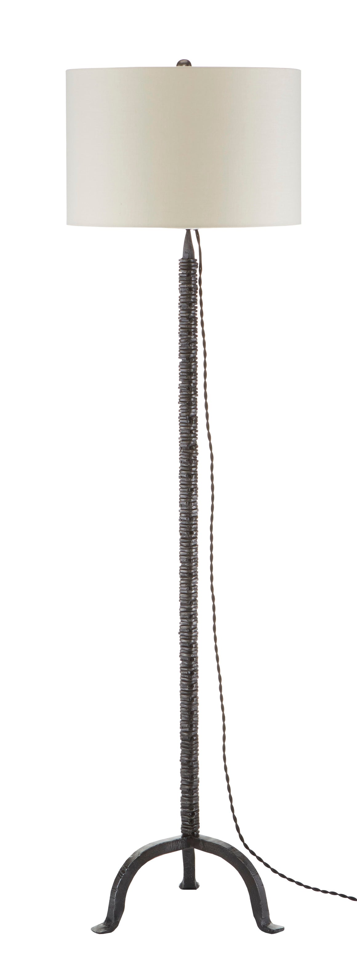 Currey and Company Sandro Floor Lamp - Dark Antique Nickel