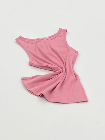 candy pink tank top - BLAK