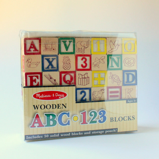traditional wooden alphabet blocks