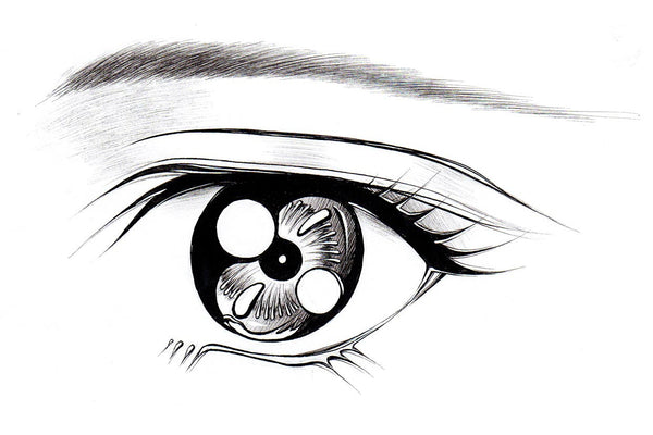 how to draw female anime eyes