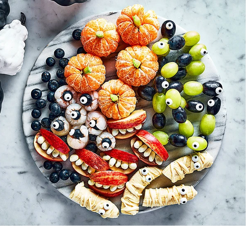 spooky fruit platter