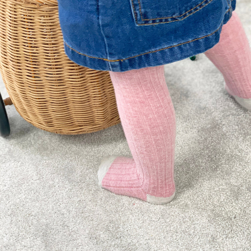 Child Kids Wide Striped Cotton Tights Non-slip Design Spring