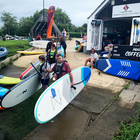 BOARD HIRE AT THE SUP STORE/SCHOOL CHRISTCHURCH, DORSET