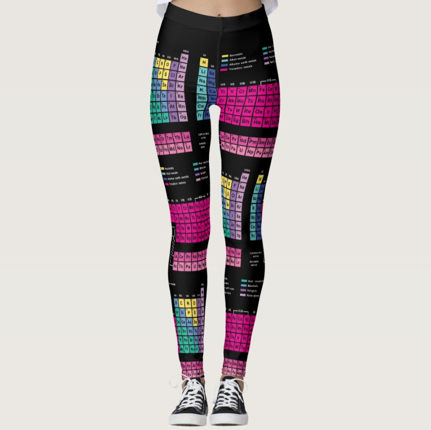 Periodic Table Leggings Front