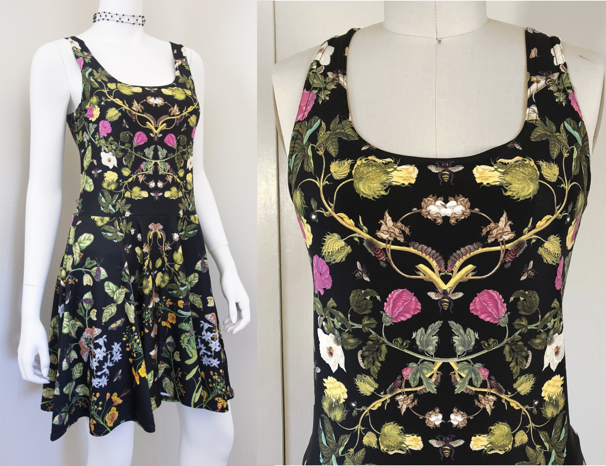 Botanical Skater Dress