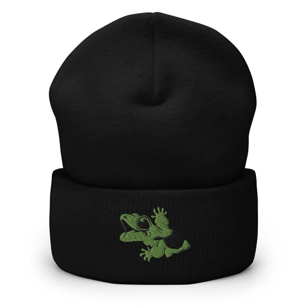Reptile beanie with Imperial Reptiles gecko, buy cheap reptile merch for Sale online