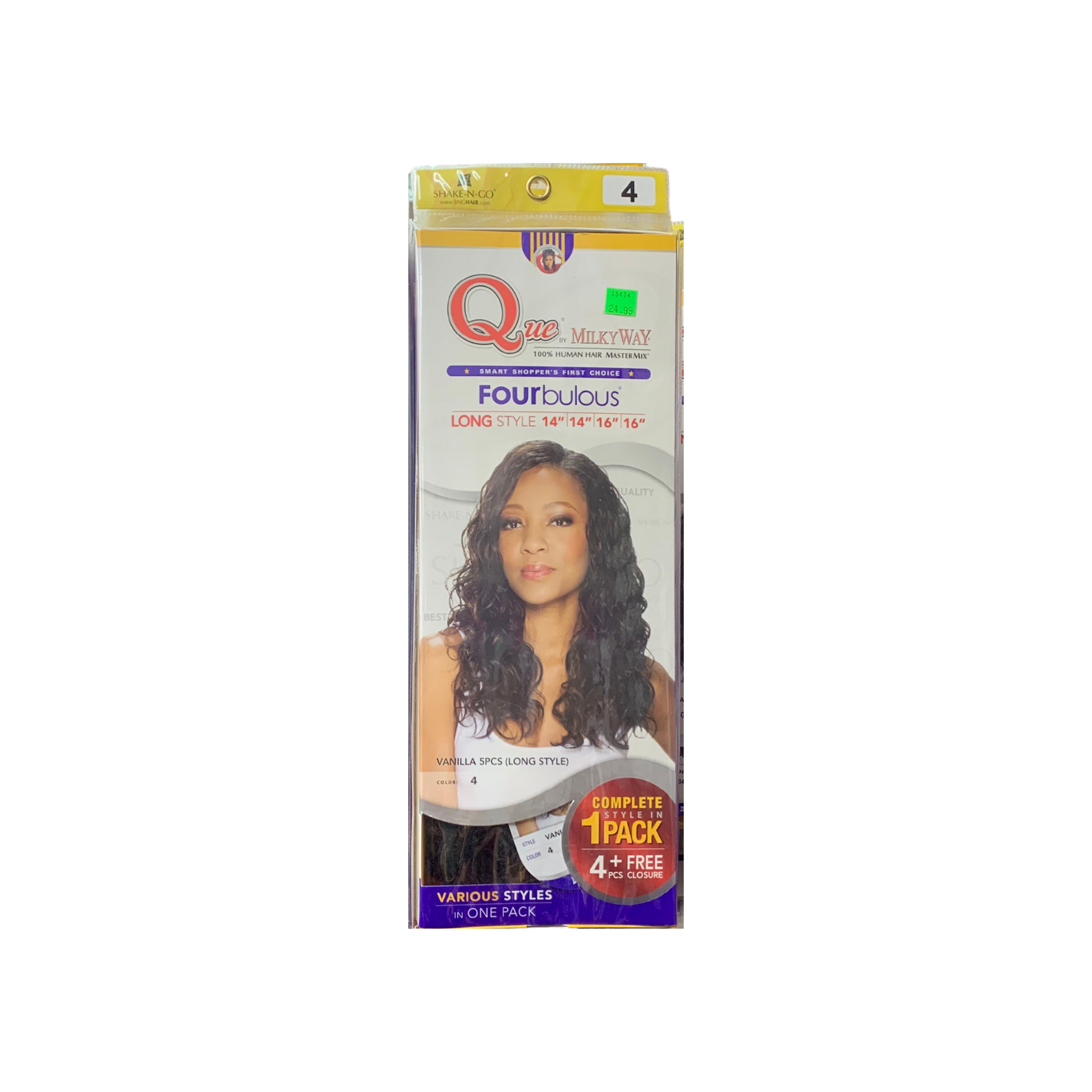 Milkyway Que 100 Human Hair Mastermix Fourbulous Vanilla 5pcs Long S Leebeauty Com