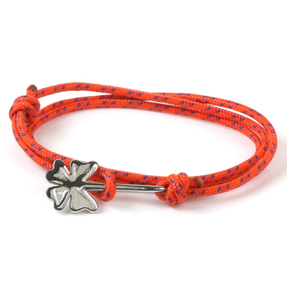 Neon Orange Fish Hook Bracelet