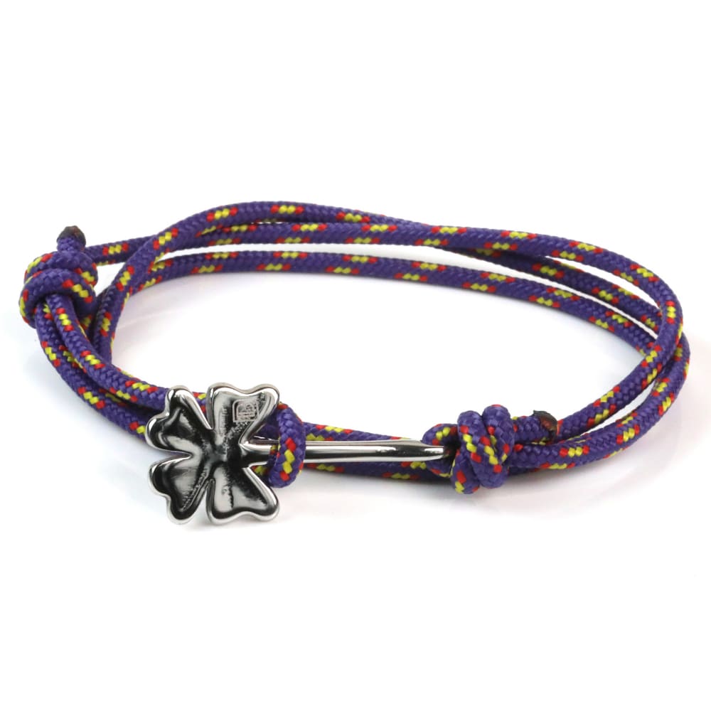 Camo Lilac Friendship Bracelets with Charms