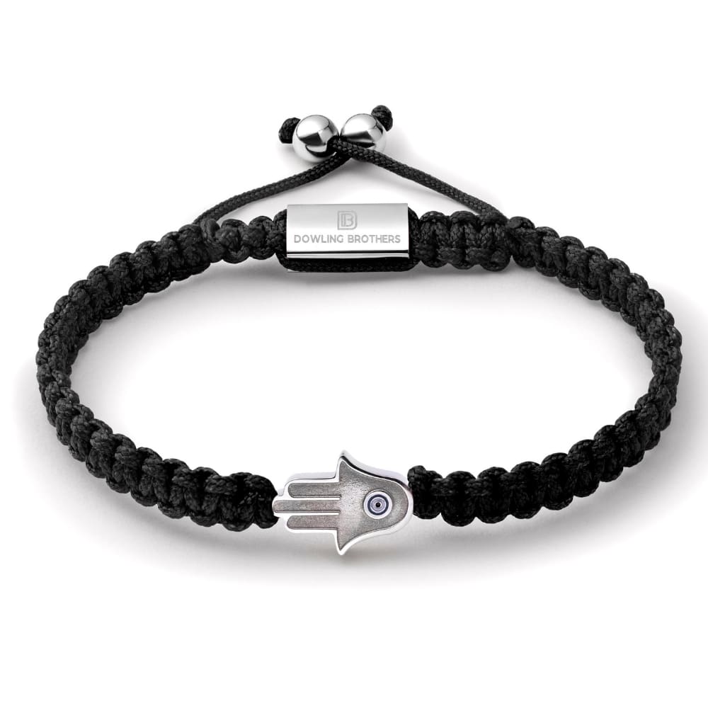 Buy Atelier All Day Hamsa Black String Bracelet Online