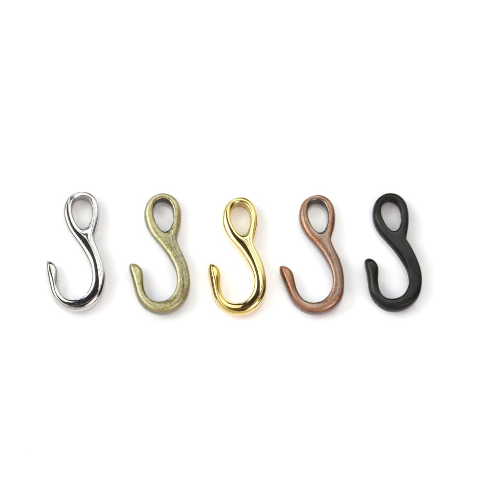 Bracelet Clasp - Japanese S Hook (Solid Brass)