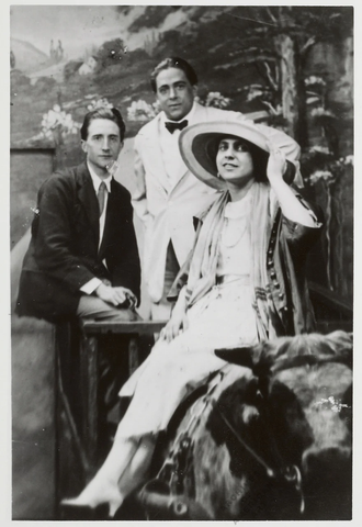 Beatrice Wood with Marcel Duchamp and Henri-Pierre Roché