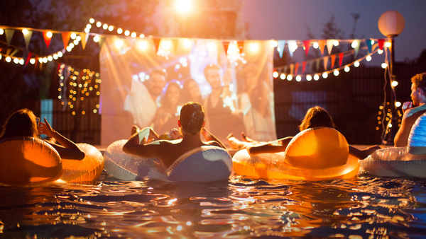 Pool Movie Night