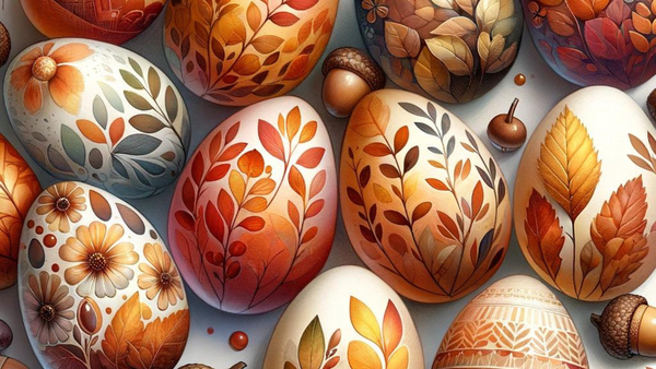 Autumn Easter Eggs