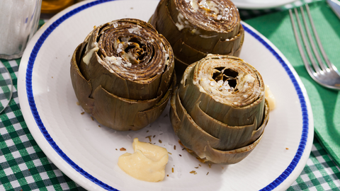 steamed artichokes