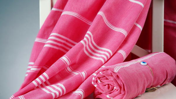 pink turkish cotton towle