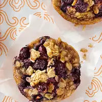 blueberry and oatmeal cakes
