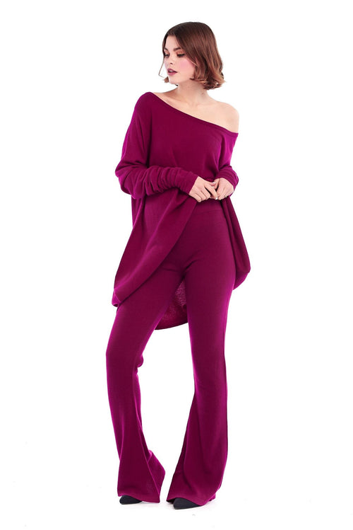 Luxury Cashmere Harem Lounge Pants Brown - MUDRA