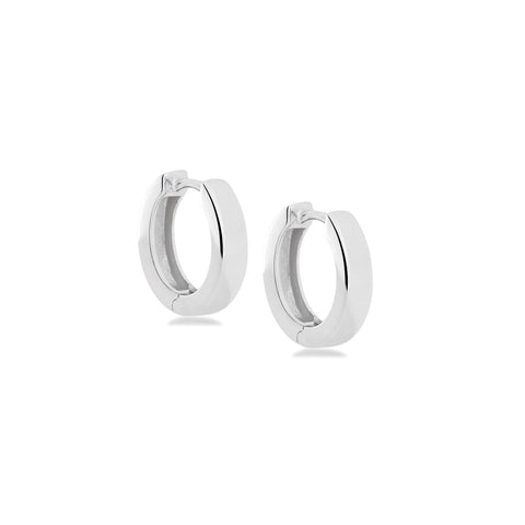 Sterling silver hinged hoops earrings