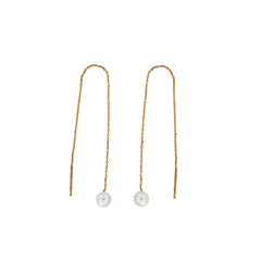 Round Pearl Earrings