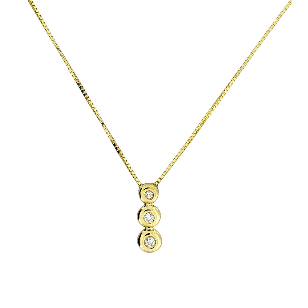 9 carat gold diamond necklace