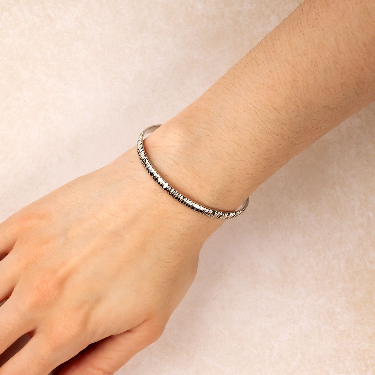 Silver Hook Bangle