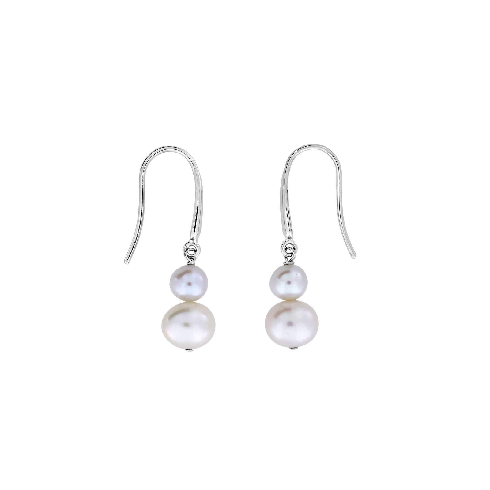 Round Pearl Drop Earrings - 5mm - Azendi