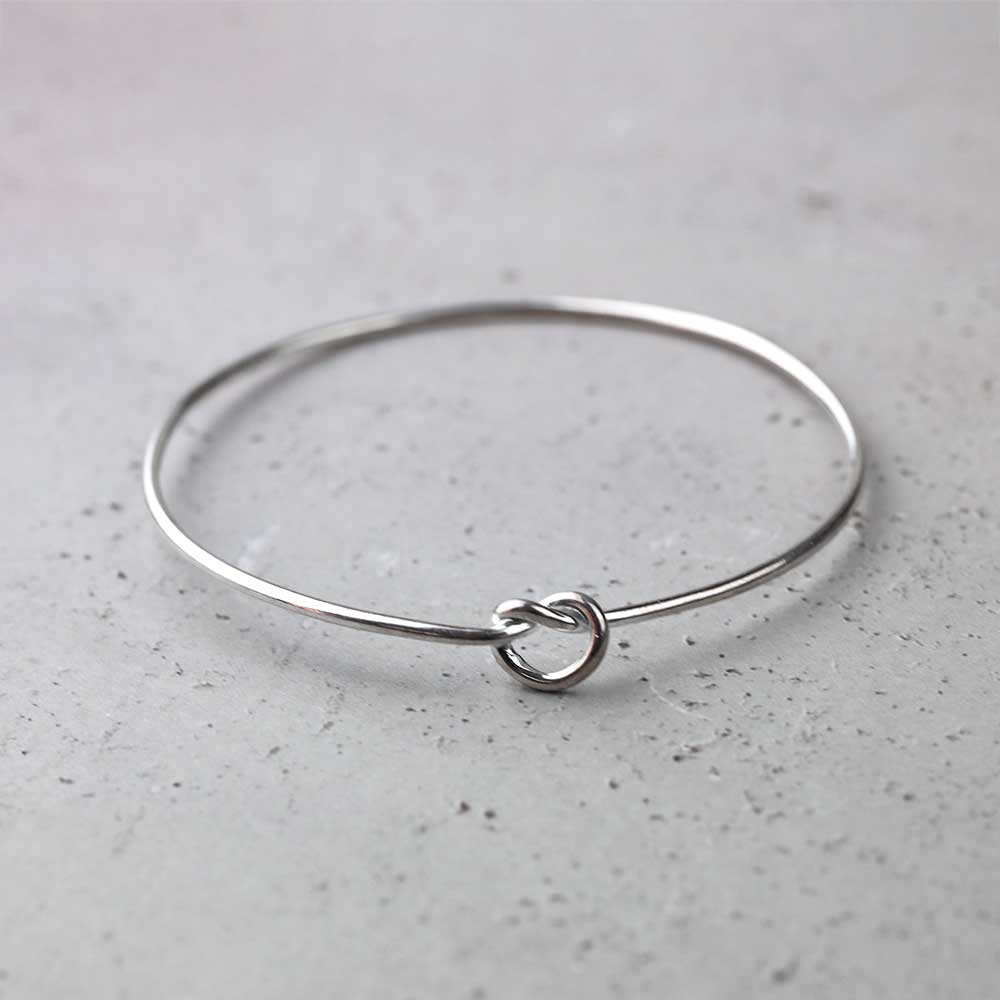 love knot silver bracelet