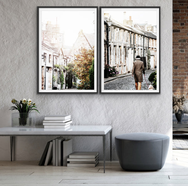 Cobbled Streets of Edinburgh print set