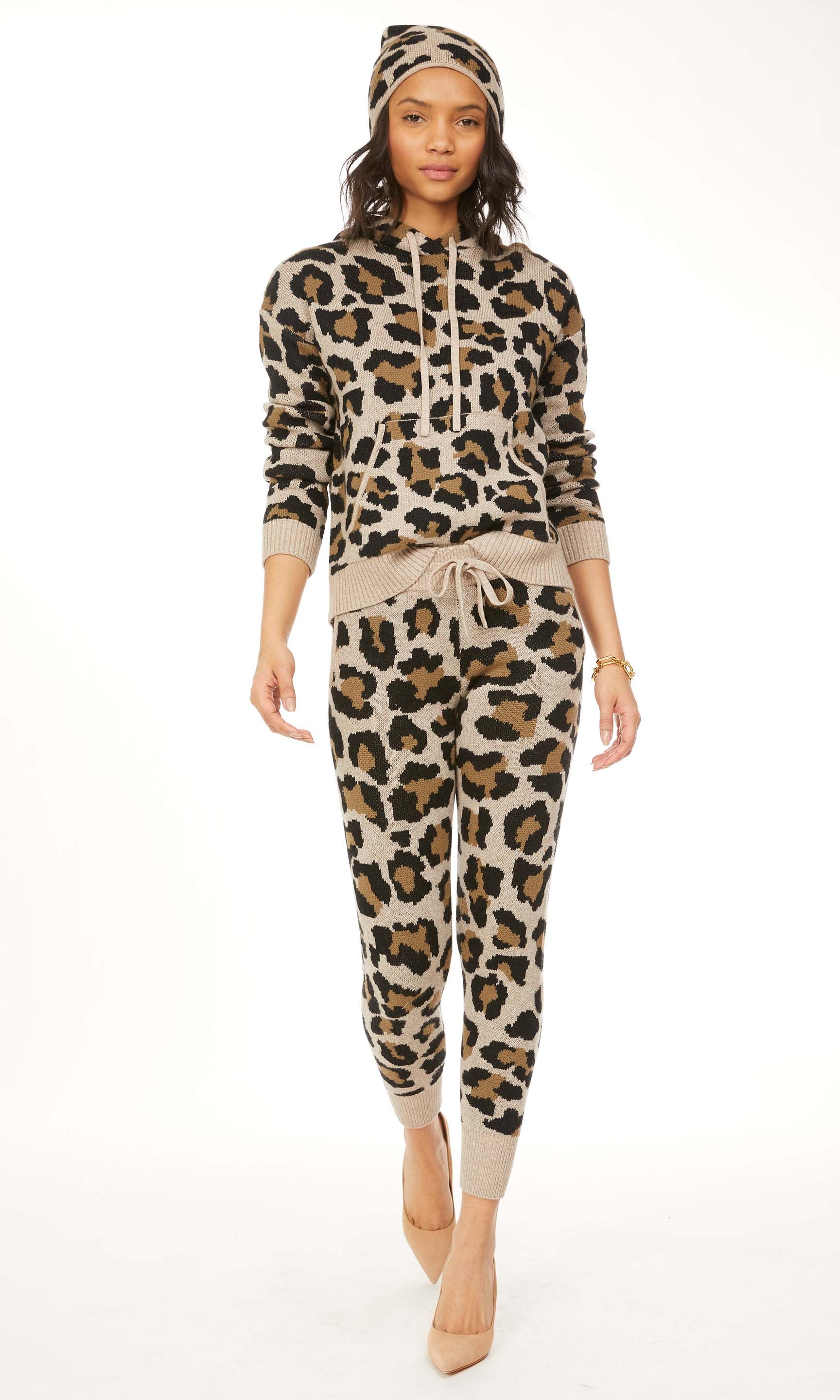 Chiara Leopard Hoodie Sweater