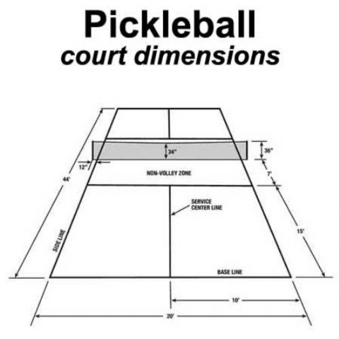 Pickleball Court set up