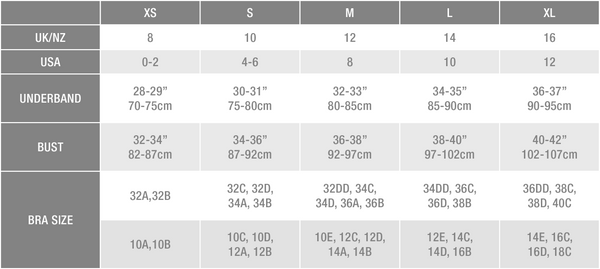 Videris Size Guide