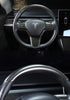 Carbon Fiber Steering Wheel Top Cap for Tesla Model 3 & Y
