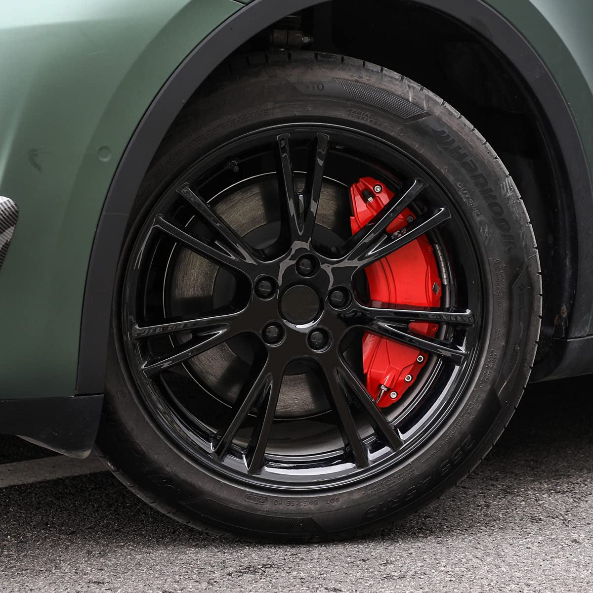 Tesla Model Y Red Brake Caliper Covers The EV Shop