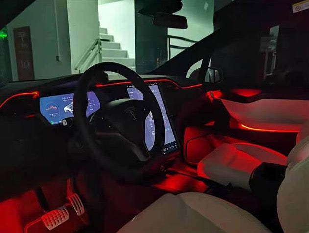 tesla model x ambient lighting