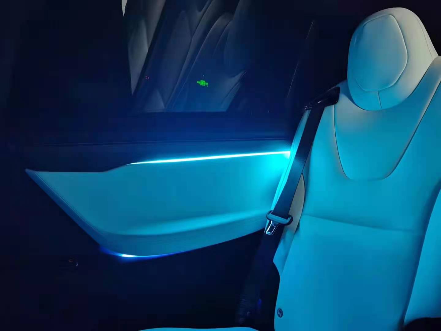 tesla model x ambient lighting