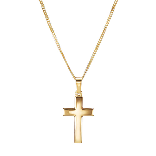 IDENTIM® Herren Halskette Kreuz Anhänger Perlmutt 925 Silber