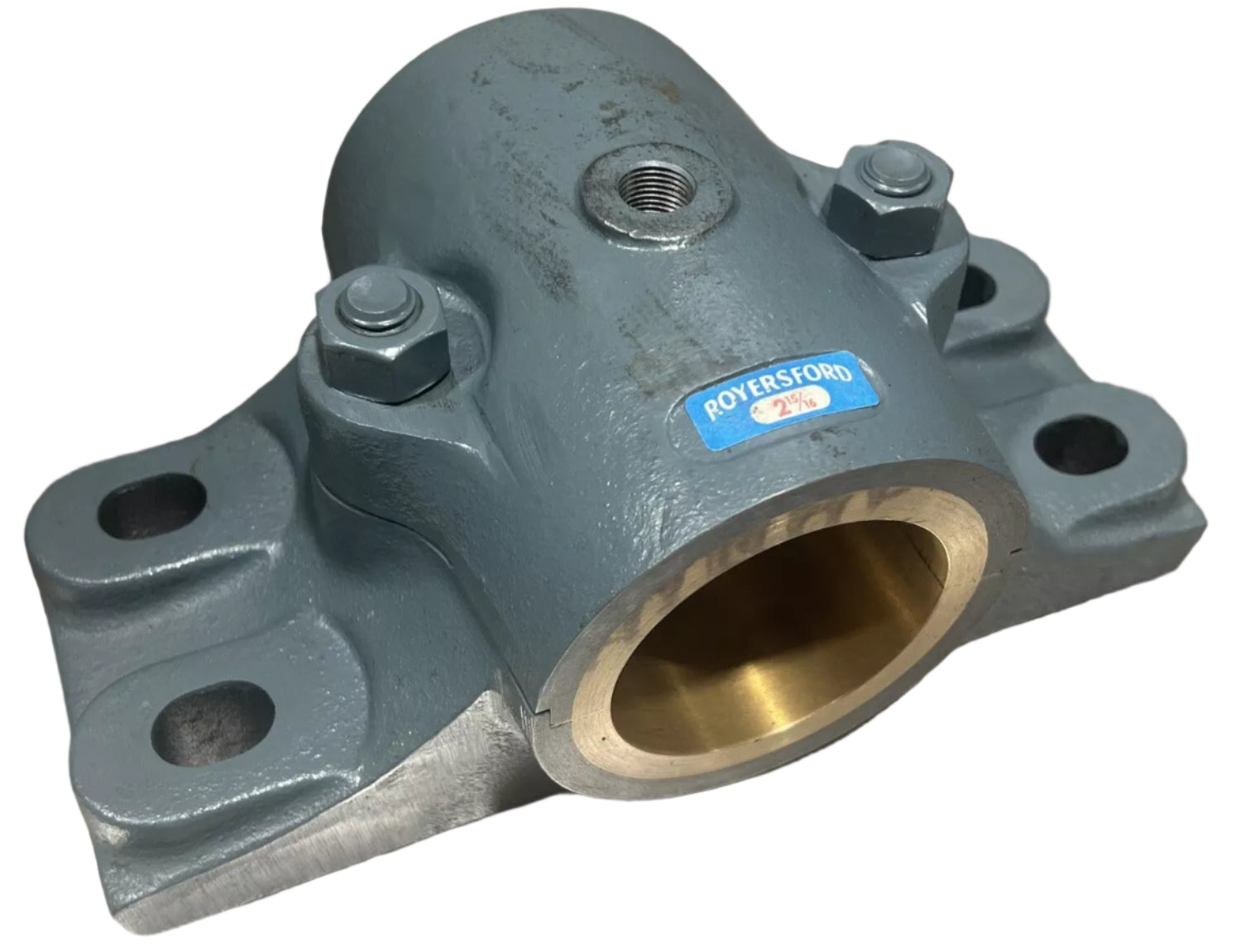 60-03-0211 Royersford Babbitt Rigid Split Journal Bearings 2-11/16" 4-Bolt Base - 2-Bolt Cap
