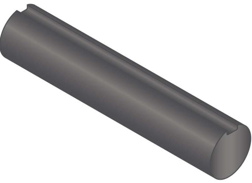 5/8" x 36" Fully Keyed Shafting C1018 Steel