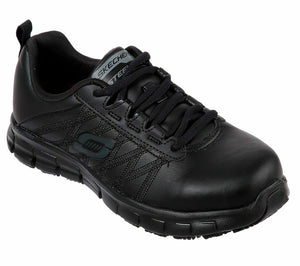 Women's Skechers Martley Black Steel Work Shoes 77242/BLK – Boots and Apparel