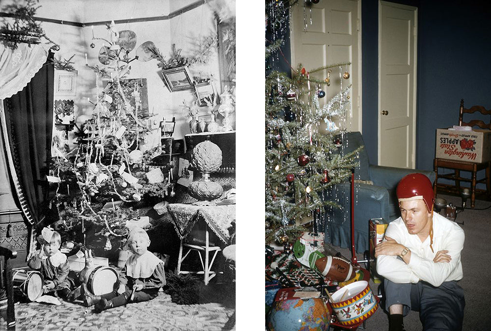 Vintage Christmas Drums Under the Tree