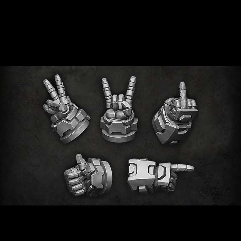 Green Stuff World for Models & Miniatures Hand Gestures - Right S204