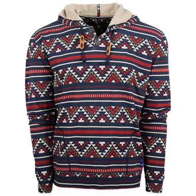 Cinch Autumn Navy Aztec Hoodie Fleece – Roman Valley Ranch