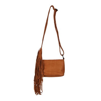 STS Ranchwear Harmony Crossbody with Fringe STS33588, Brown, Red: Handbags