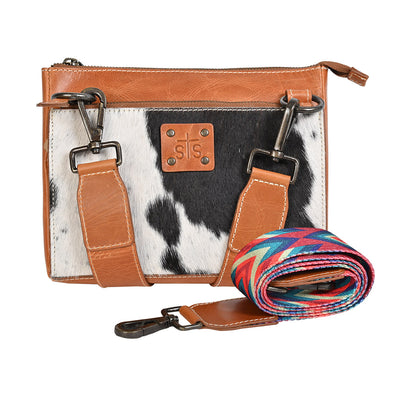 STS Ranchwear Harmony Crossbody with Fringe STS33588, Brown, Red