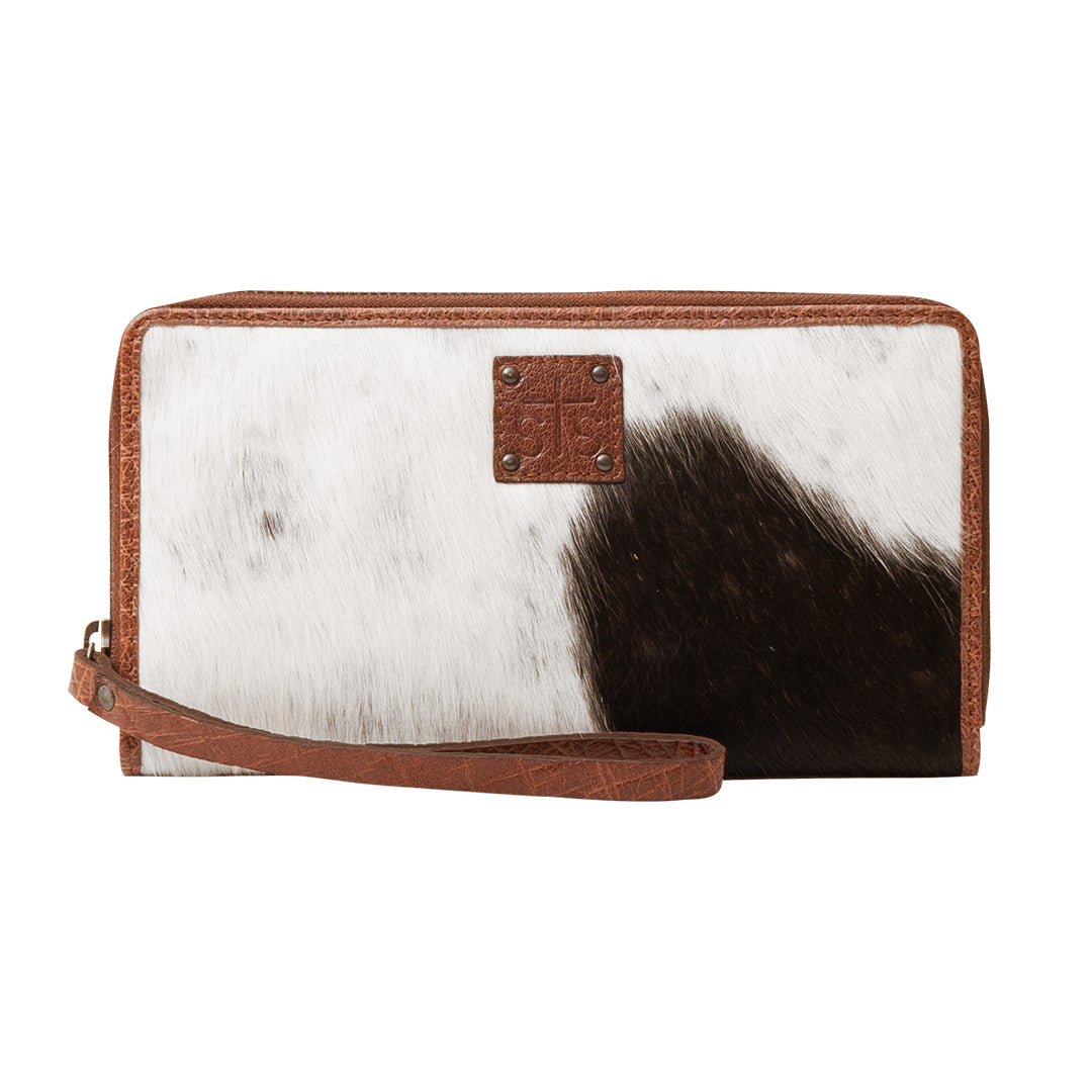 cow fur wallet