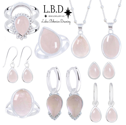 Crystal Quartz Jewellery / Rose Quartz Jewellery Australia