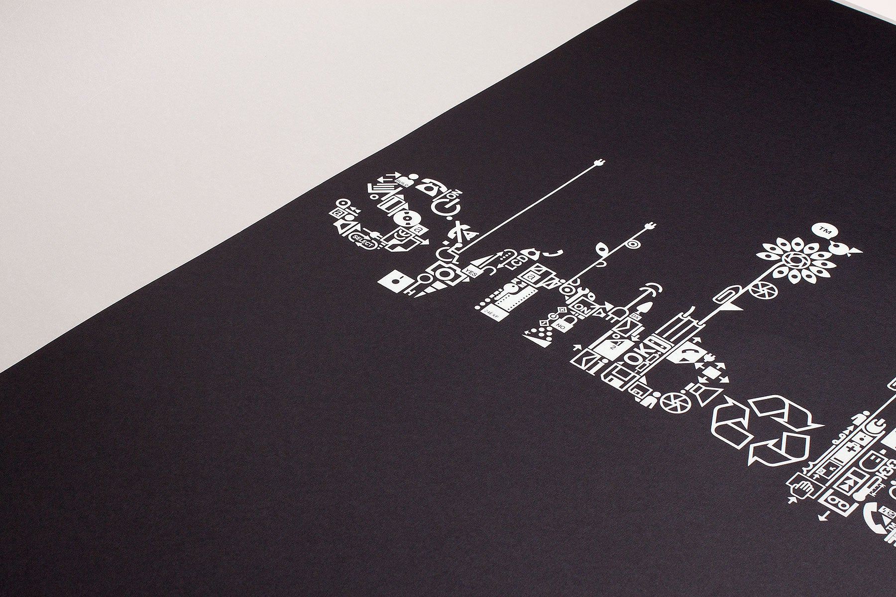 Symbolism screen print on Ebony Colorplan stock by Build - picture 2
