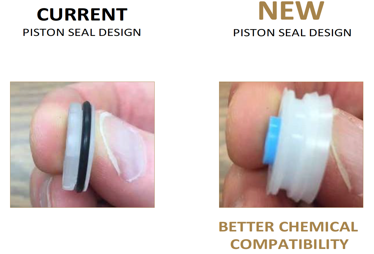 New 3M Piston Seal on DP Series Epoxy Cartridges